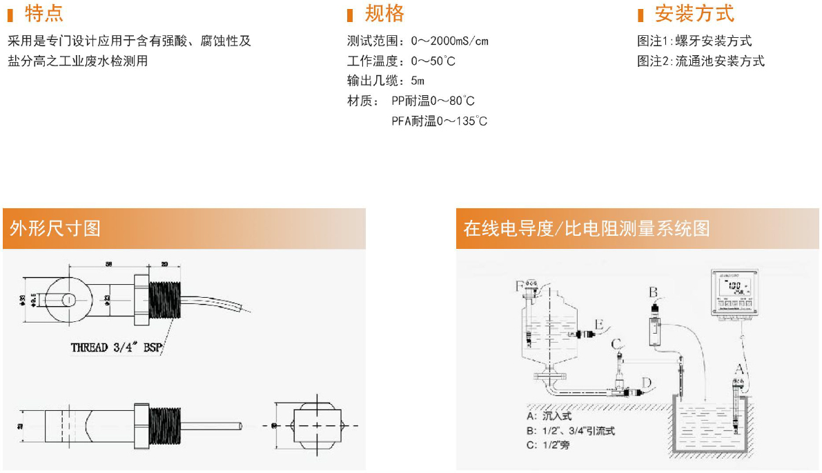 MCS1207电感式电导电极